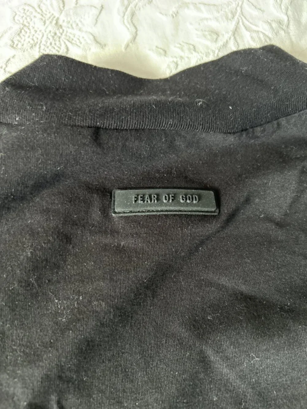 Fear of God Essentials Men's Jet Black Long Sleeve T-Shirt Size L NWT
